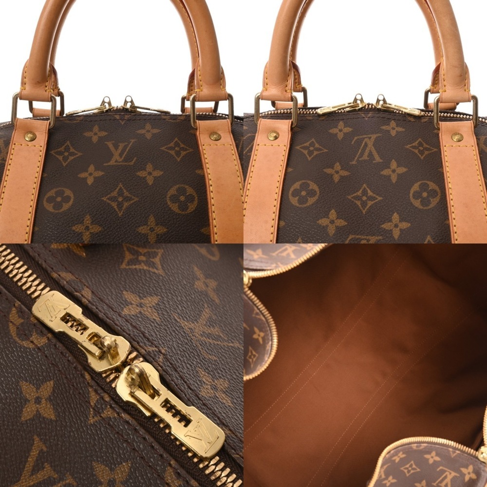 LOUIS VUITTON Brown Monogram Canvas Keepall 55 Boston Bag - Picture 10 of 11